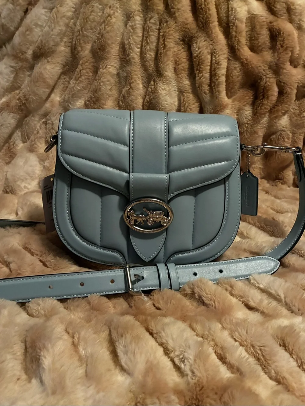 Coach Georgie Crossbody Bag in Light Blue